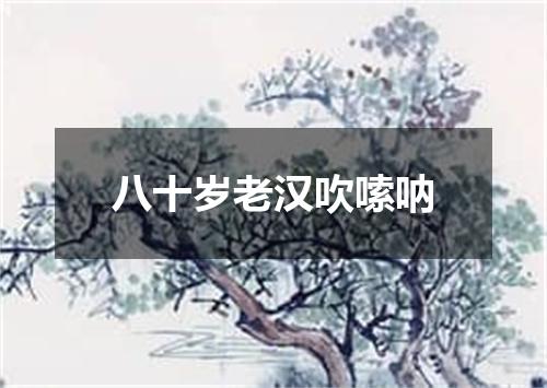 八十岁老汉吹嗦呐