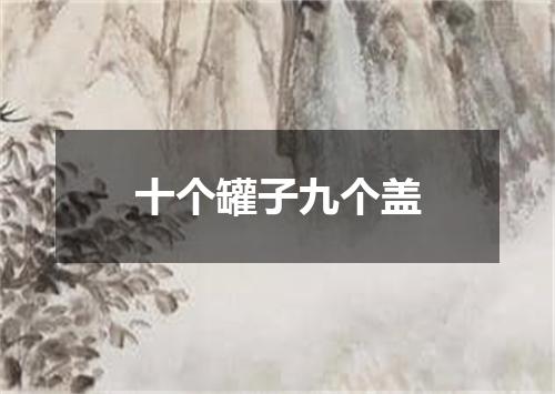 十个罐子九个盖