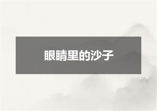眼睛里的沙子
