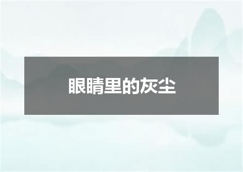 眼睛里的灰尘