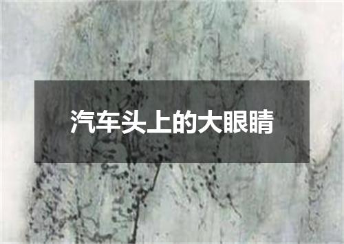 汽车头上的大眼睛