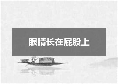 眼睛长在屁股上