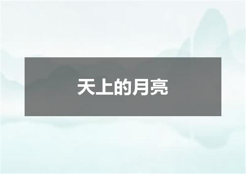 天上的月亮