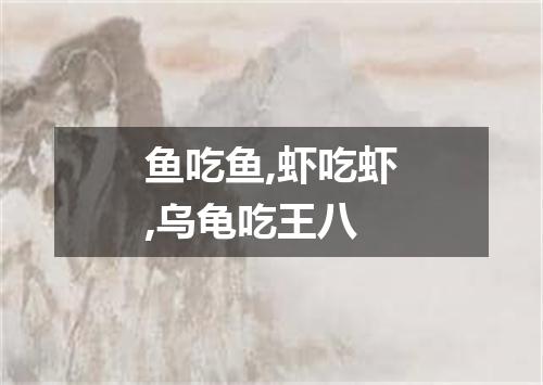 鱼吃鱼,虾吃虾,乌龟吃王八