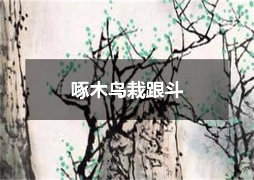 啄木鸟栽跟斗