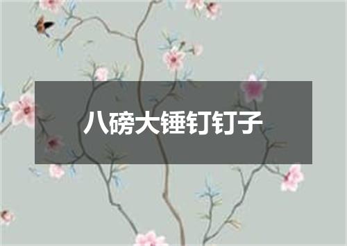 八磅大锤钉钉子