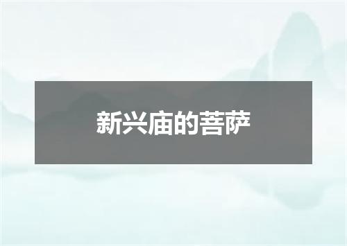 新兴庙的菩萨
