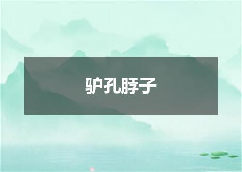 驴孔脖子