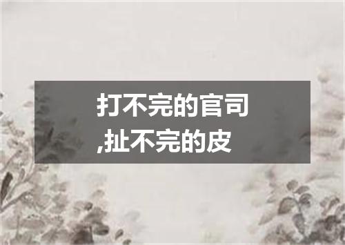 打不完的官司,扯不完的皮