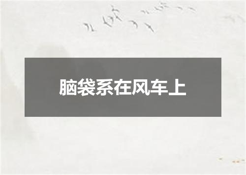 脑袋系在风车上