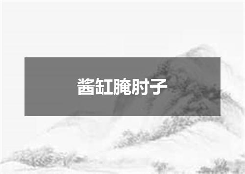 酱缸腌肘子