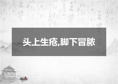 头上生疮,脚下冒脓