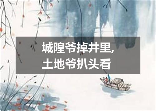城隍爷掉井里,土地爷扒头看