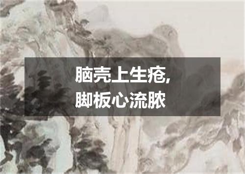 脑壳上生疮,脚板心流脓