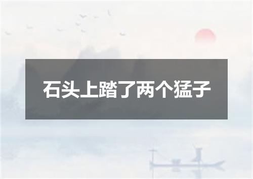 石头上踏了两个猛子