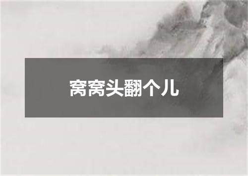 窝窝头翻个儿