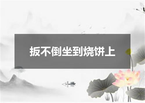 扳不倒坐到烧饼上