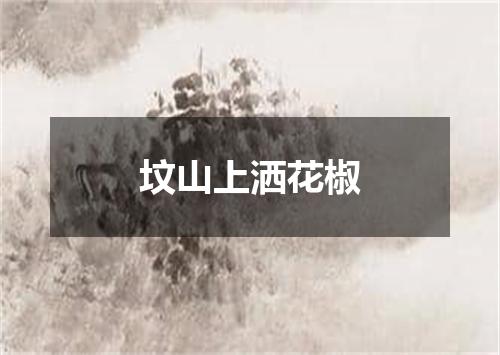 坟山上洒花椒