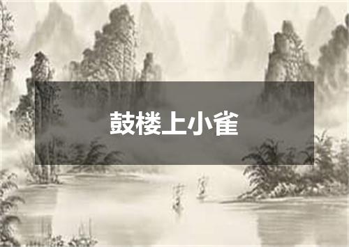 鼓楼上小雀