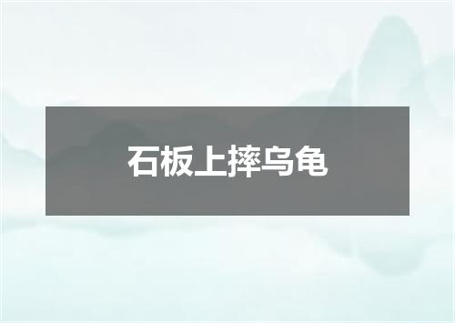石板上摔乌龟