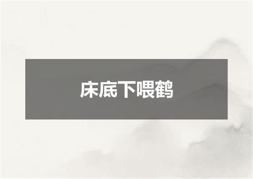 床底下喂鹤