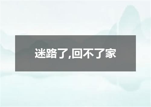 迷路了,回不了家