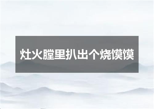 灶火膛里扒出个烧馍馍