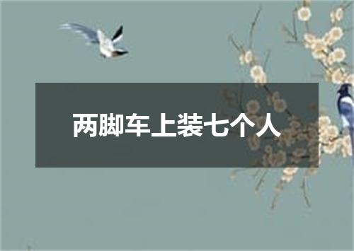 两脚车上装七个人
