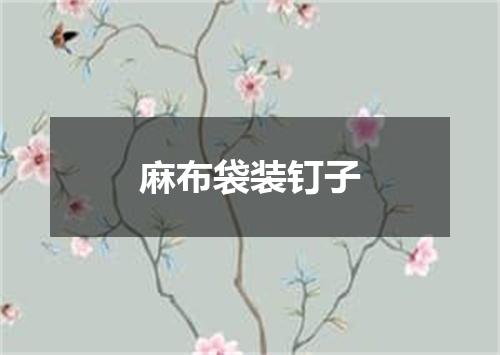 麻布袋装钉子