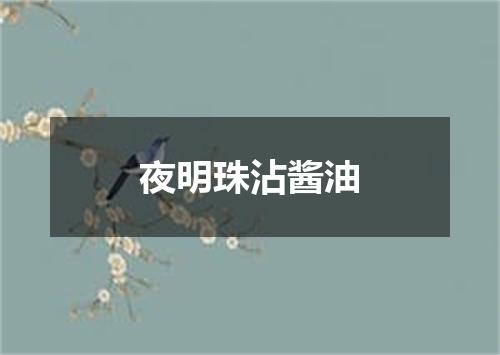 夜明珠沾酱油