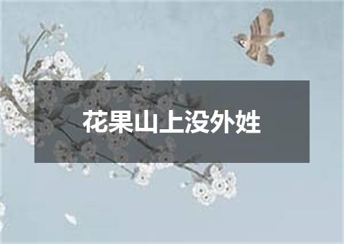 花果山上没外姓
