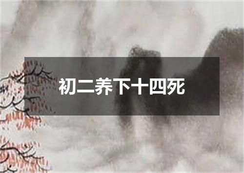 初二养下十四死