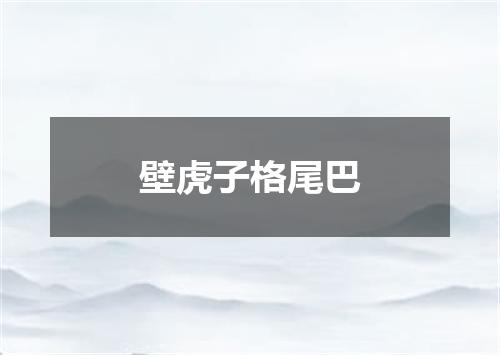 壁虎子格尾巴