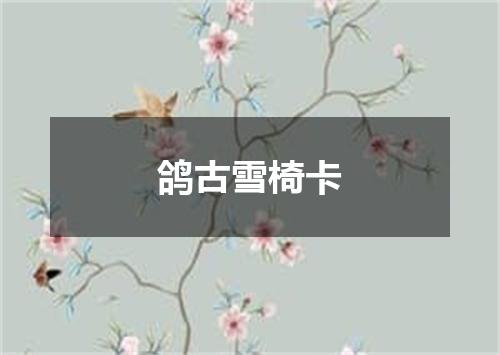 鸽古雪椅卡