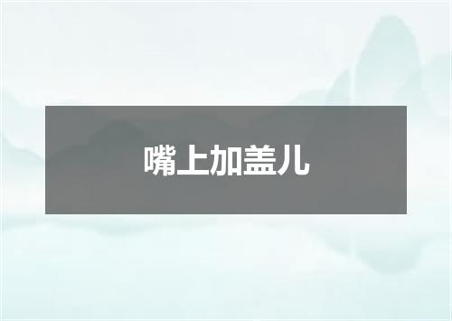 嘴上加盖儿
