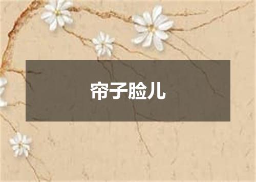 帘子脸儿