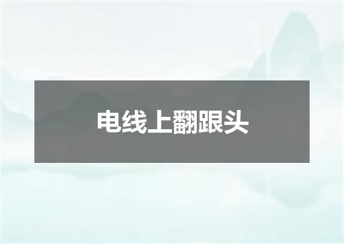 电线上翻跟头