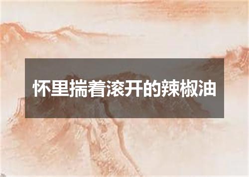 怀里揣着滚开的辣椒油