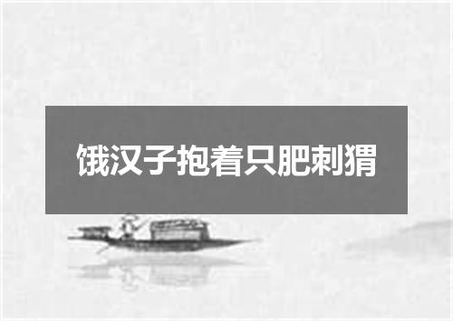 饿汉子抱着只肥刺猬