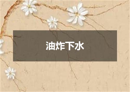 油炸下水