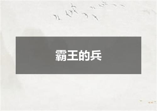 霸王的兵