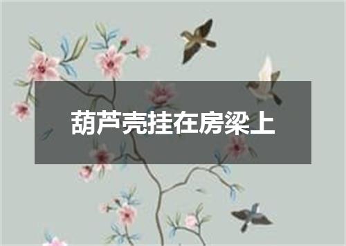 葫芦壳挂在房梁上