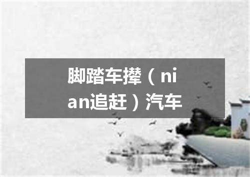 脚踏车撵（nian追赶）汽车