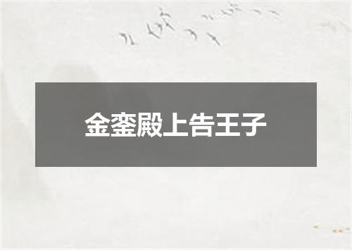 金銮殿上告王子