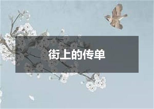街上的传单