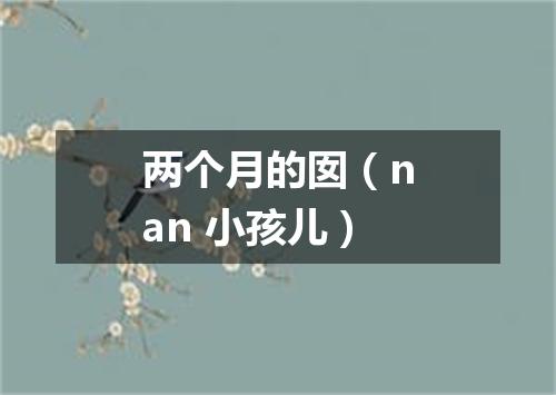 两个月的囡（nan 小孩儿）