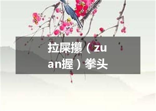 拉屎攥（zuan握）拳头