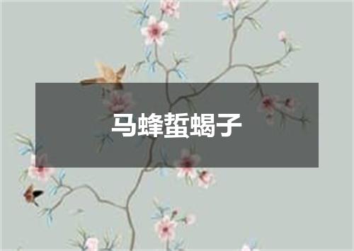 马蜂蜇蝎子