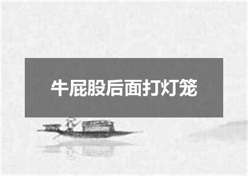 牛屁股后面打灯笼