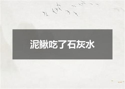 泥鳅吃了石灰水